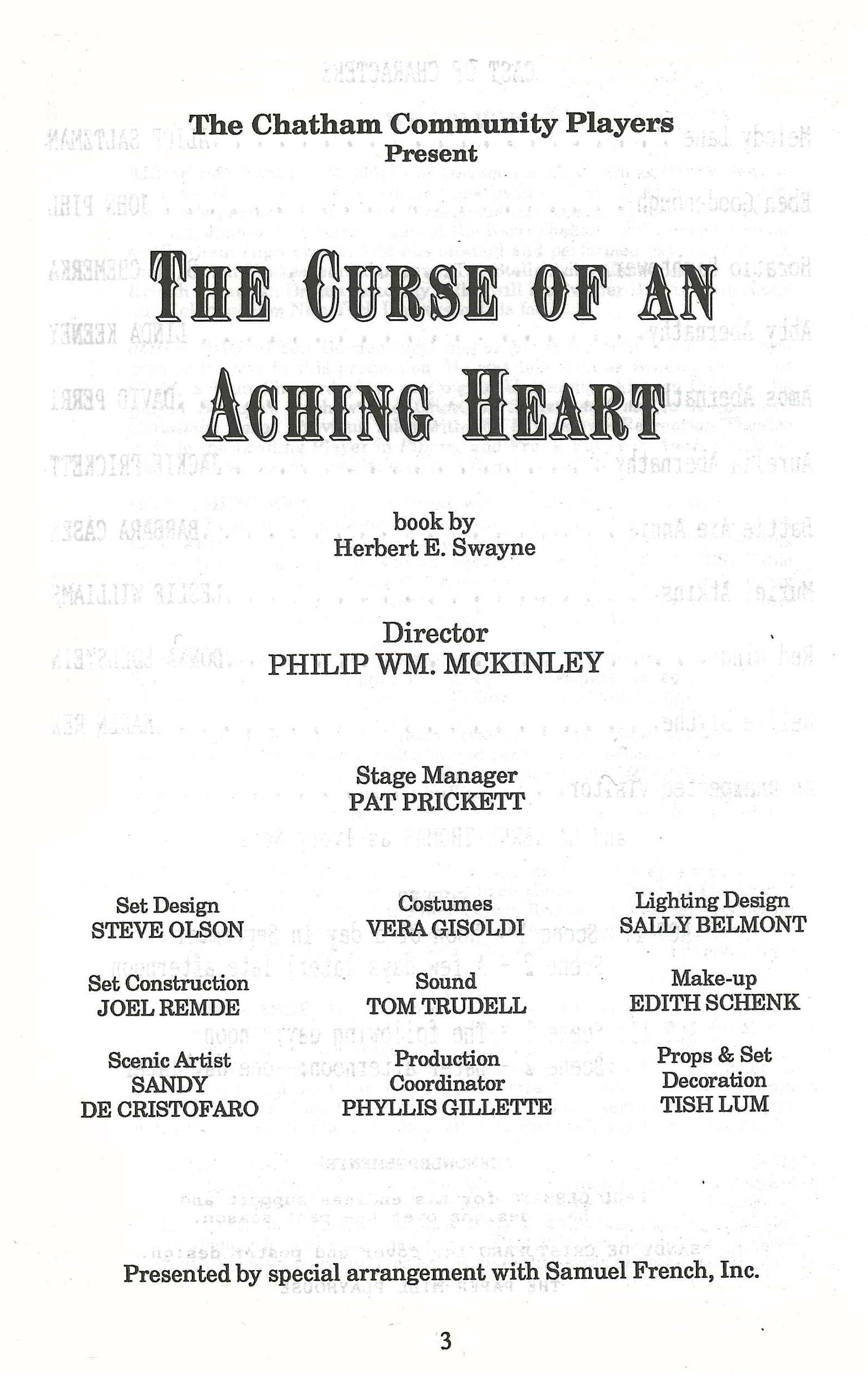 The Curse of an Aching Heart (1989)