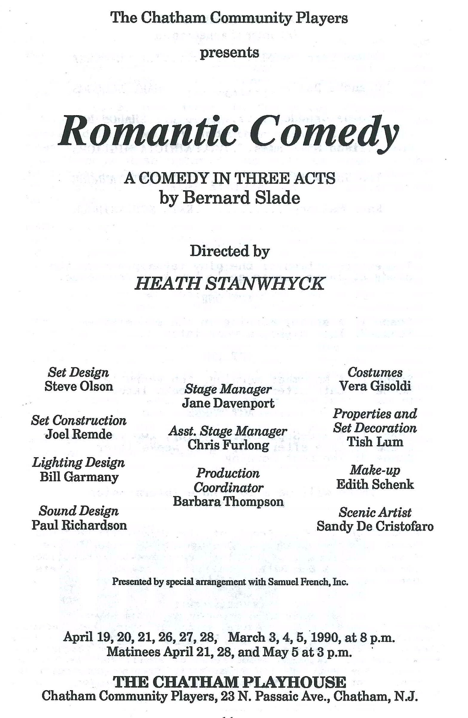 Romantic Comedy (1990)