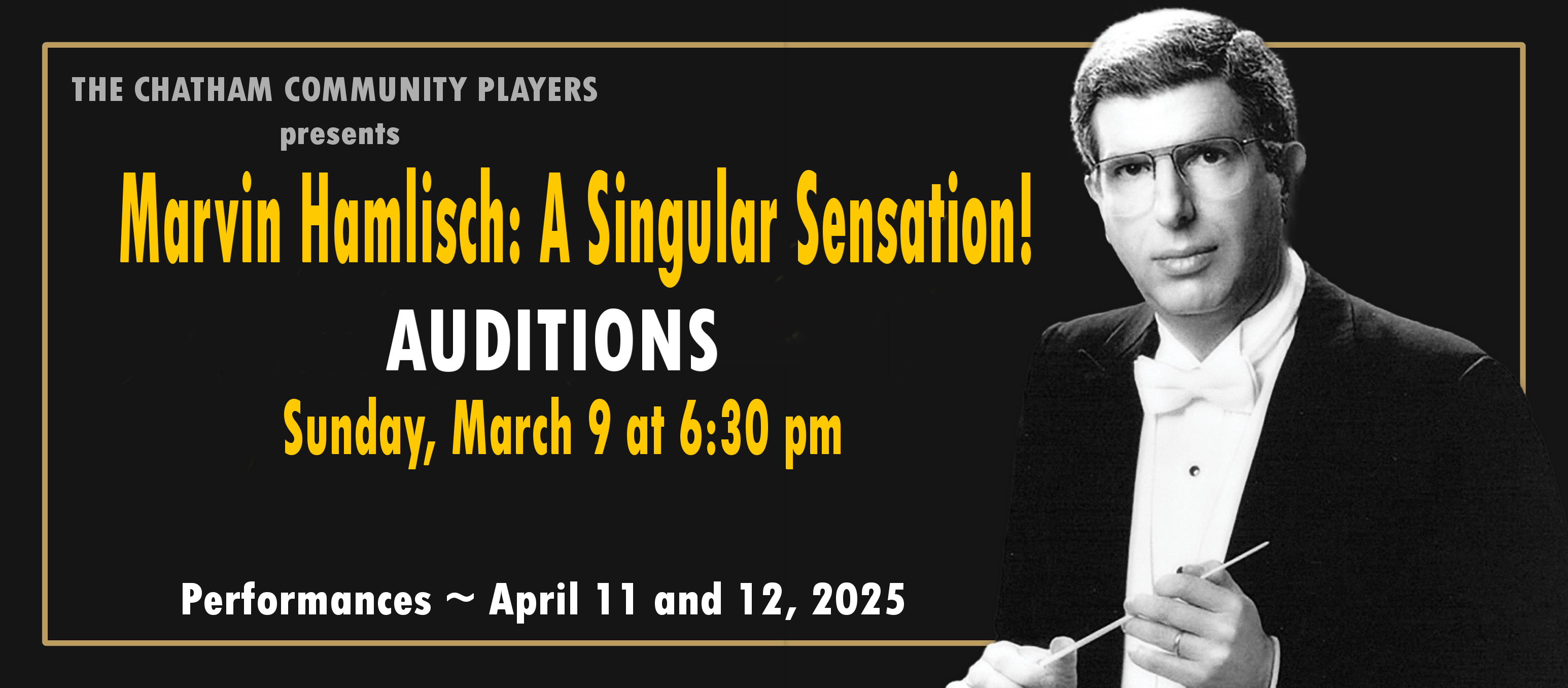 Auditions for Marvin Hamlisch: A Singular Sensation! - Spring Cabaret