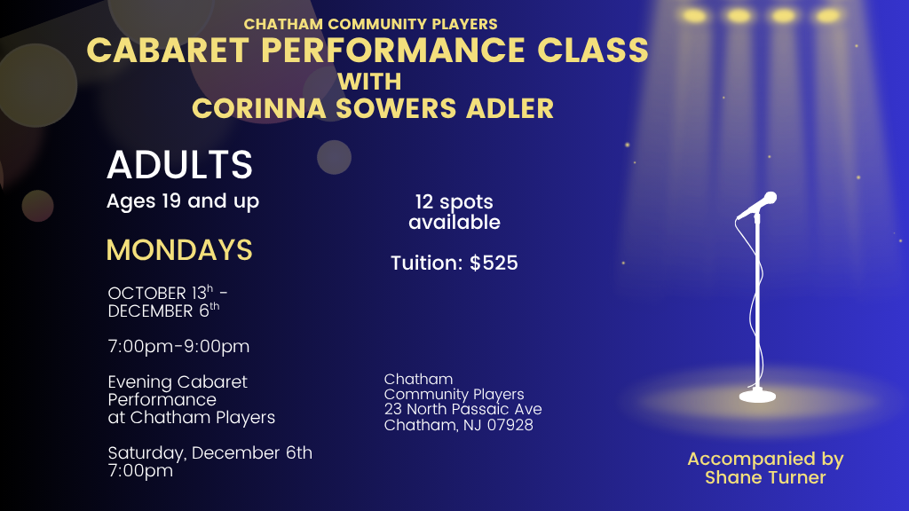 Cabaret Classes for Adults