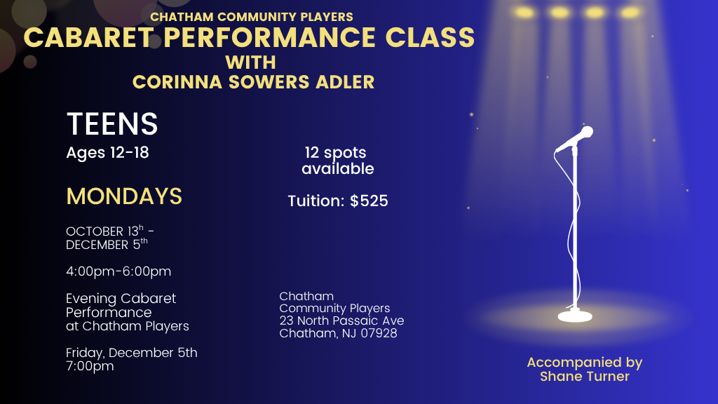 Cabaret Classes for Teens