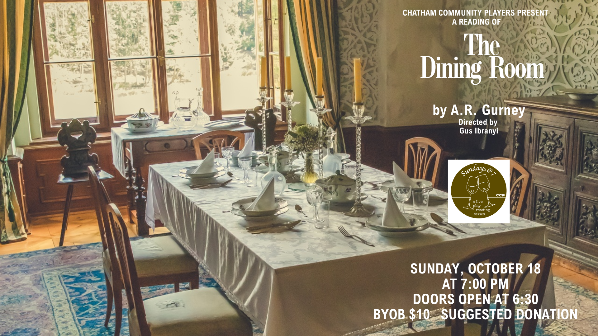 Sundays @ & presents The Dining Room - One Night Only