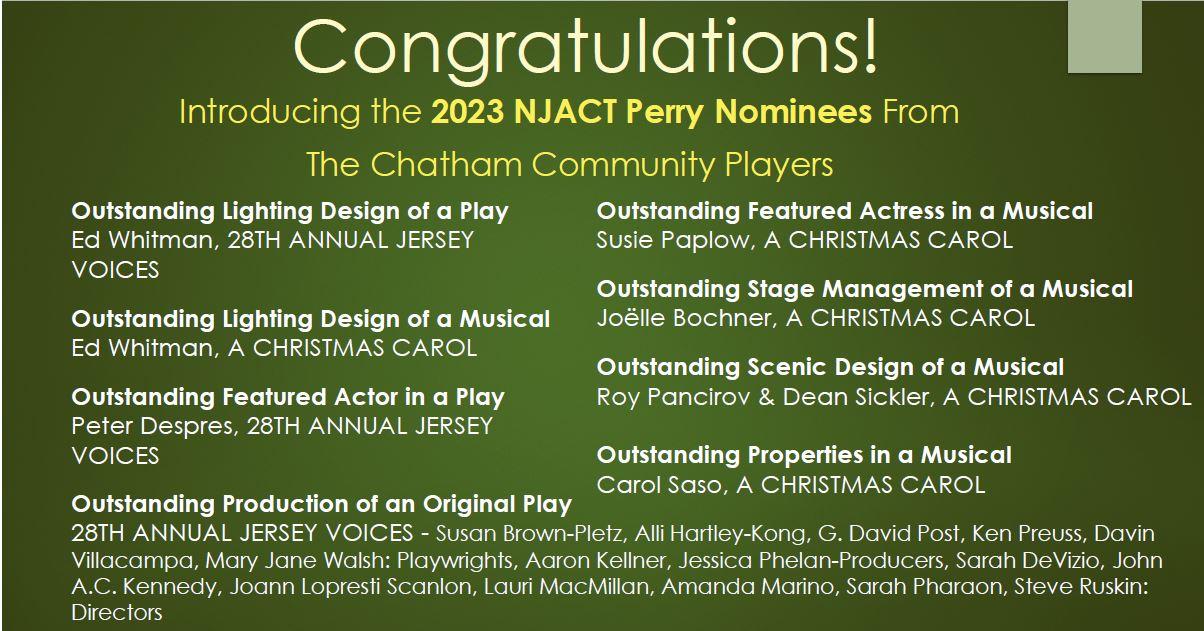 Celebrating Our 2023 NJACT Perry Nominations